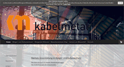 Desktop Screenshot of kabelmetal.de