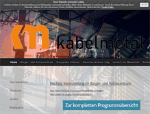 Tablet Screenshot of kabelmetal.de